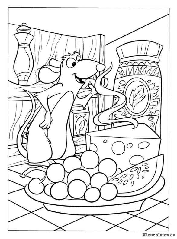 Ratatouille kleurplaten