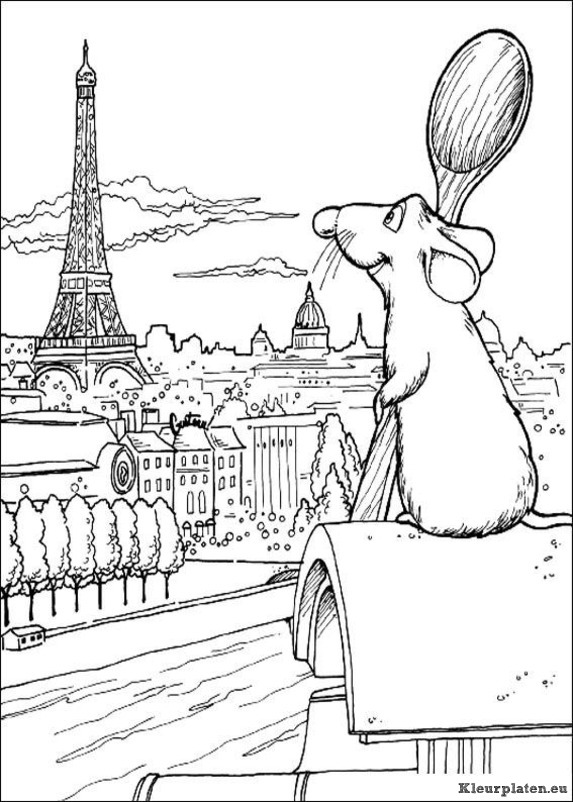 Ratatouille kleurplaten