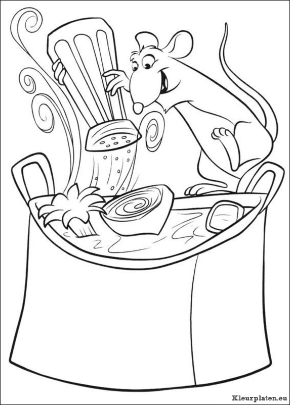 Ratatouille kleurplaten
