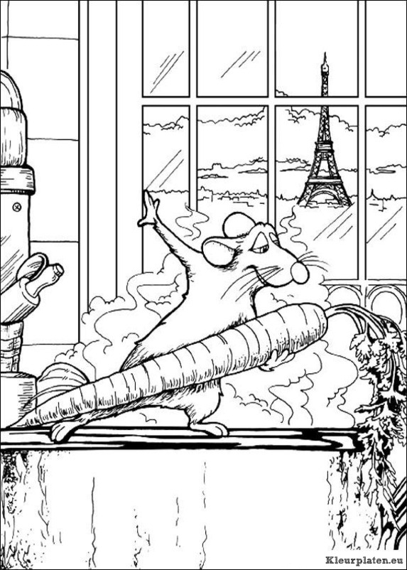 Ratatouille kleurplaten