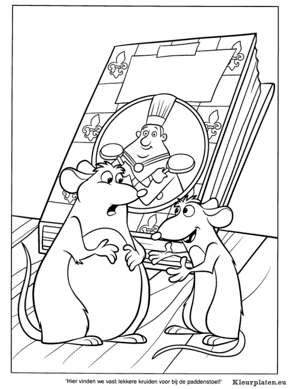 Ratatouille kleurplaten