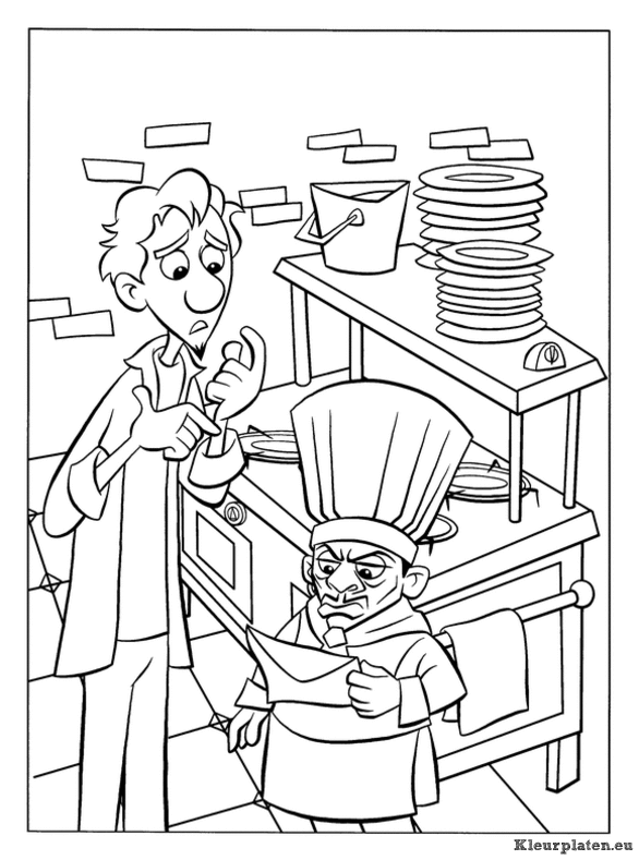 Ratatouille kleurplaten