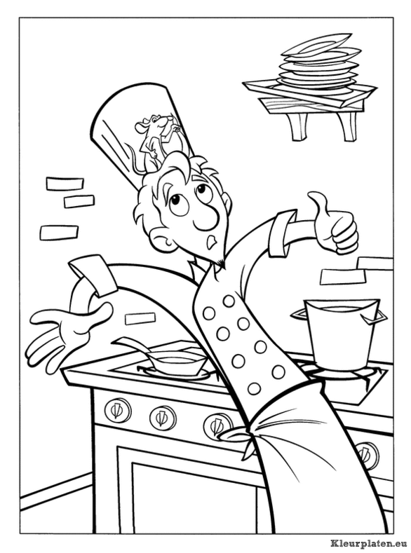 Ratatouille kleurplaten