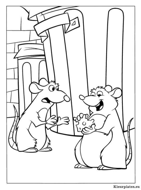 Ratatouille kleurplaten