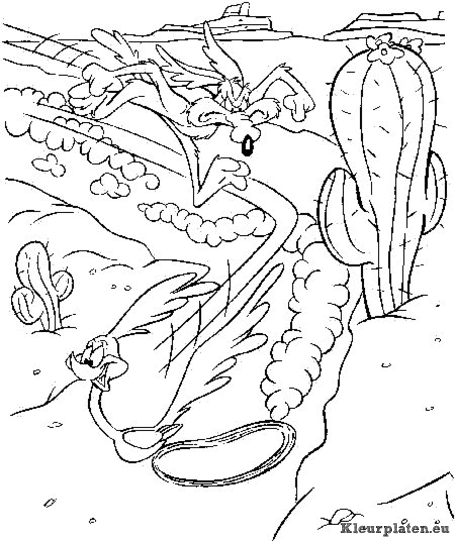 Roadrunner kleurplaten