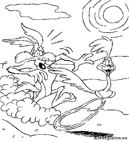Roadrunner kleurplaten