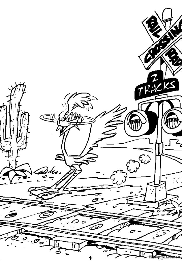 Roadrunner kleurplaten