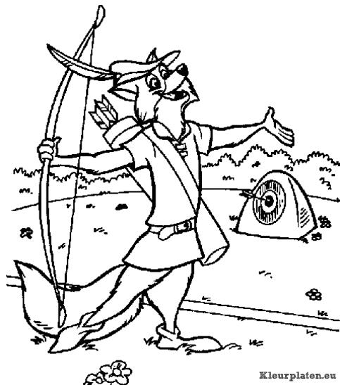 Robin hood kleurplaten