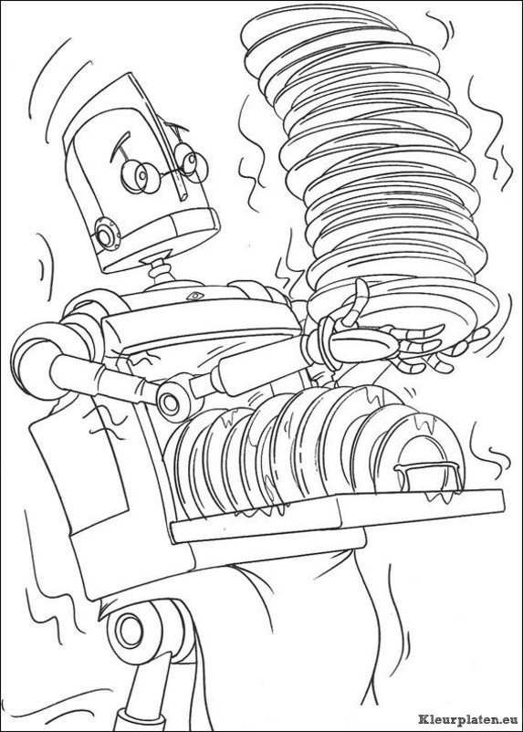 Robots kleurplaten