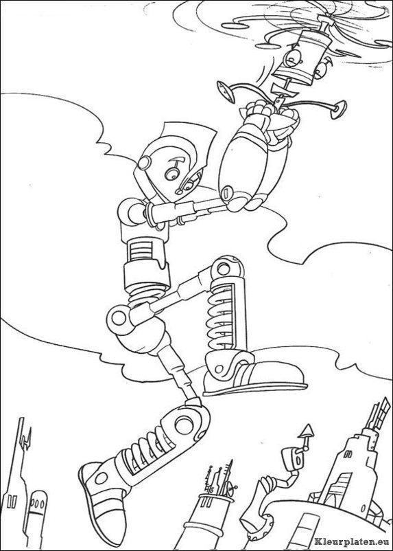Robots kleurplaten