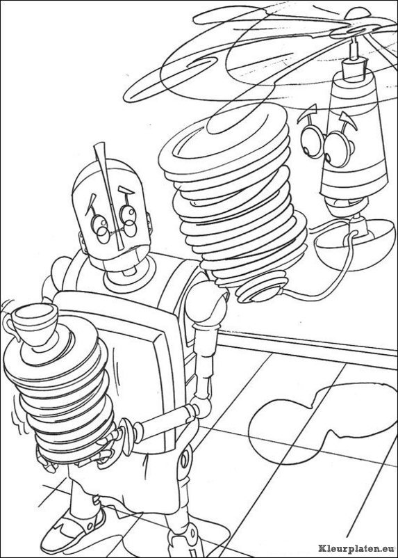 Robots kleurplaten