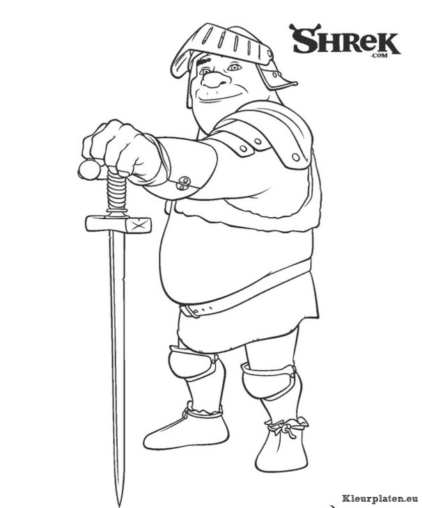 Shrek 3 kleurplaten