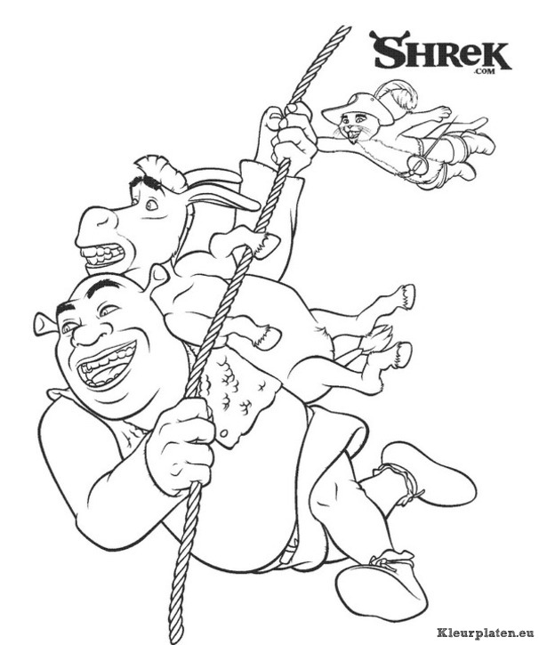 Shrek 3 kleurplaten