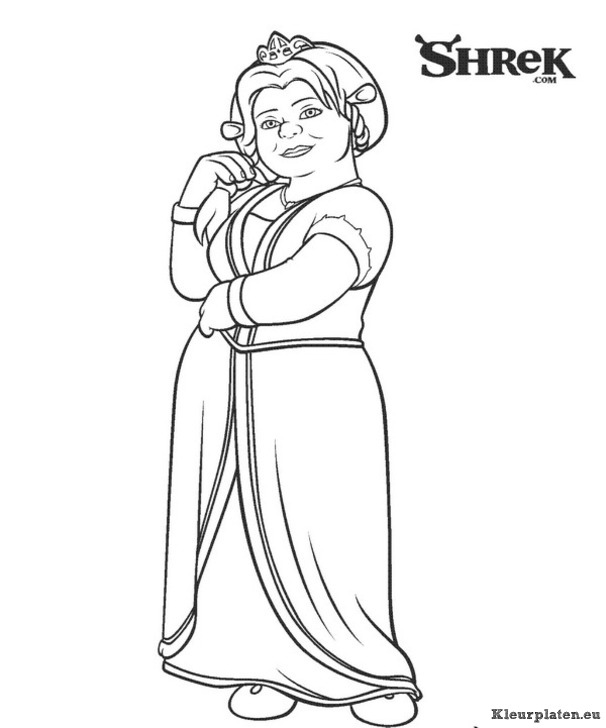 Shrek 3 kleurplaten