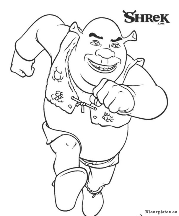 Shrek 3 kleurplaten