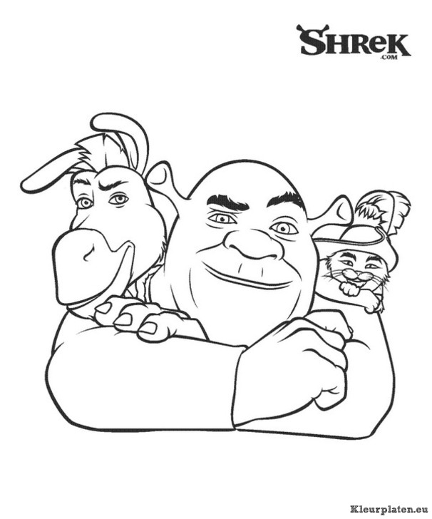 Shrek 3 kleurplaten