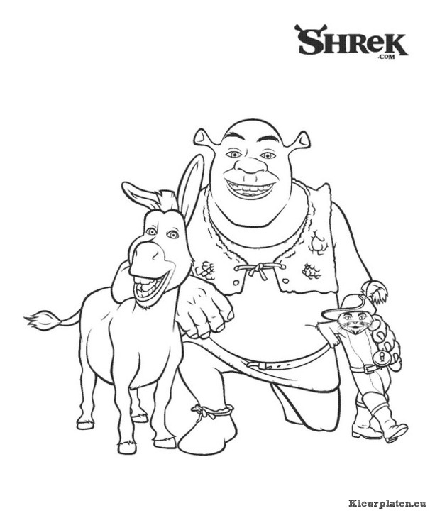 Shrek 3 kleurplaten