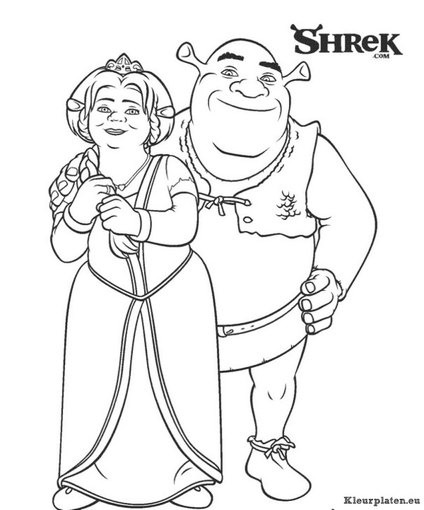 Shrek 3 kleurplaten