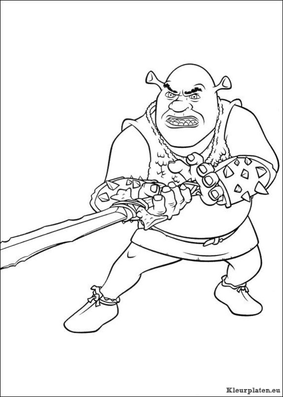 Shrek 4 voor eeuwig en altijd kleurplaten
