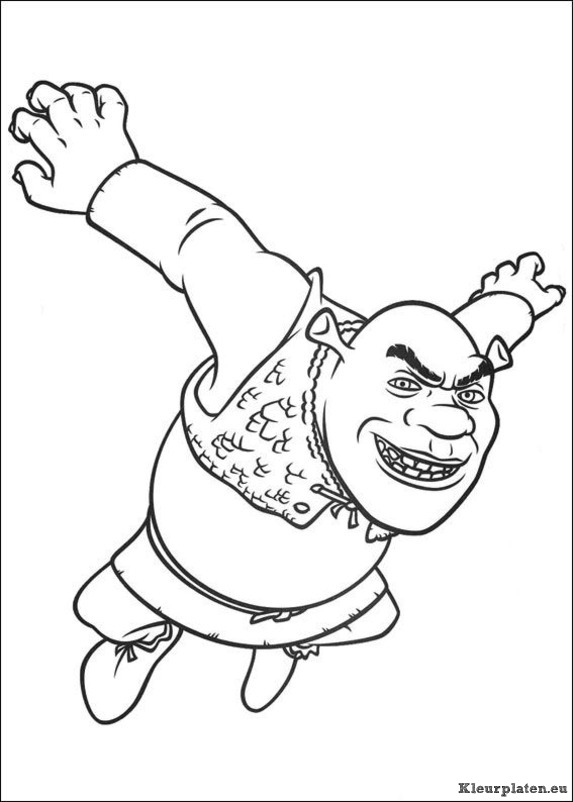 Shrek 4 voor eeuwig en altijd kleurplaten