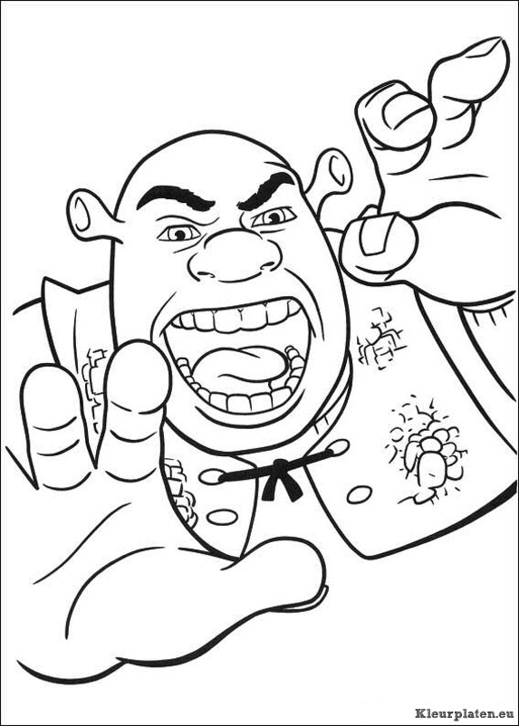 Shrek 4 voor eeuwig en altijd kleurplaten