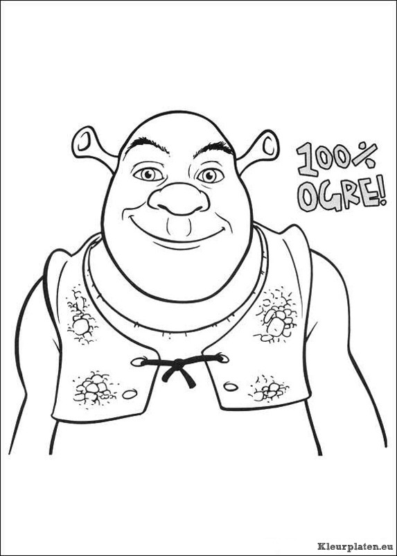 Shrek 4 voor eeuwig en altijd kleurplaten