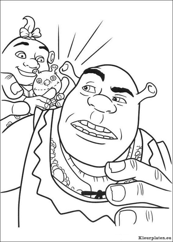 Shrek 4 voor eeuwig en altijd kleurplaten