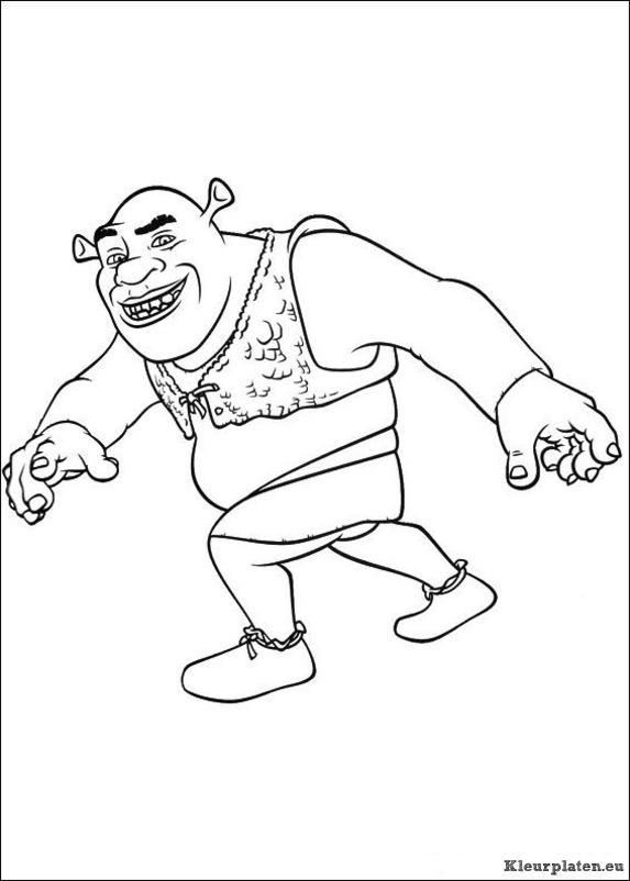 Shrek 4 voor eeuwig en altijd kleurplaten