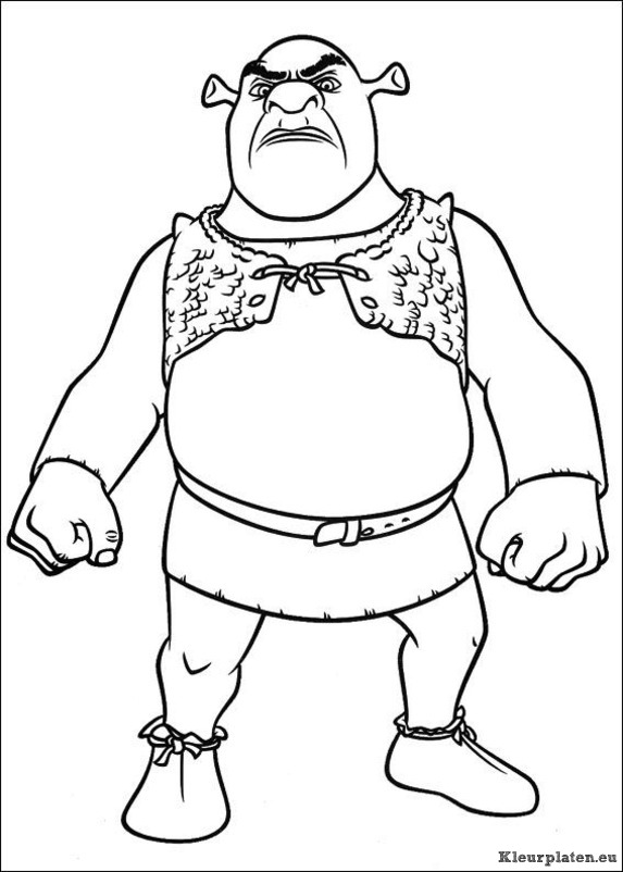 Shrek 4 voor eeuwig en altijd kleurplaten