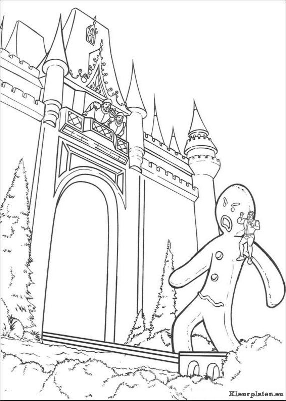 Shrek kleurplaten