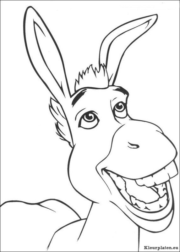 Shrek kleurplaten