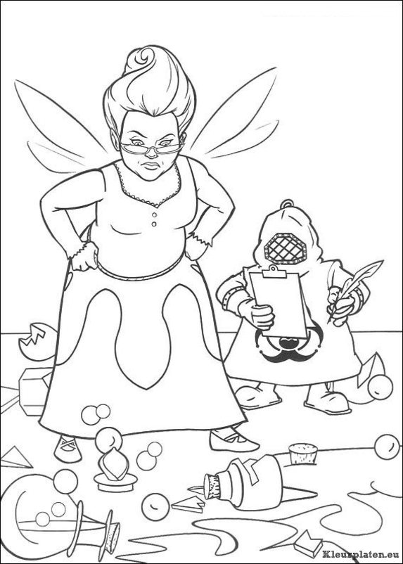 Shrek kleurplaten
