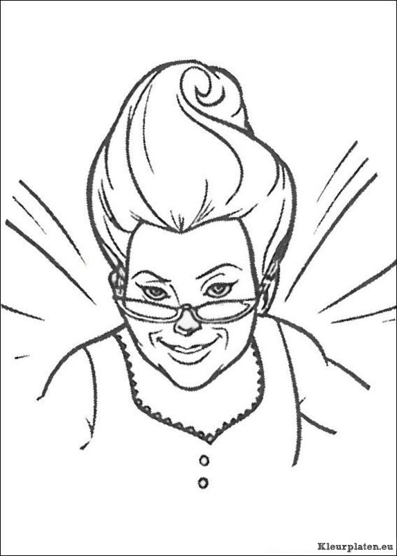 Shrek kleurplaten