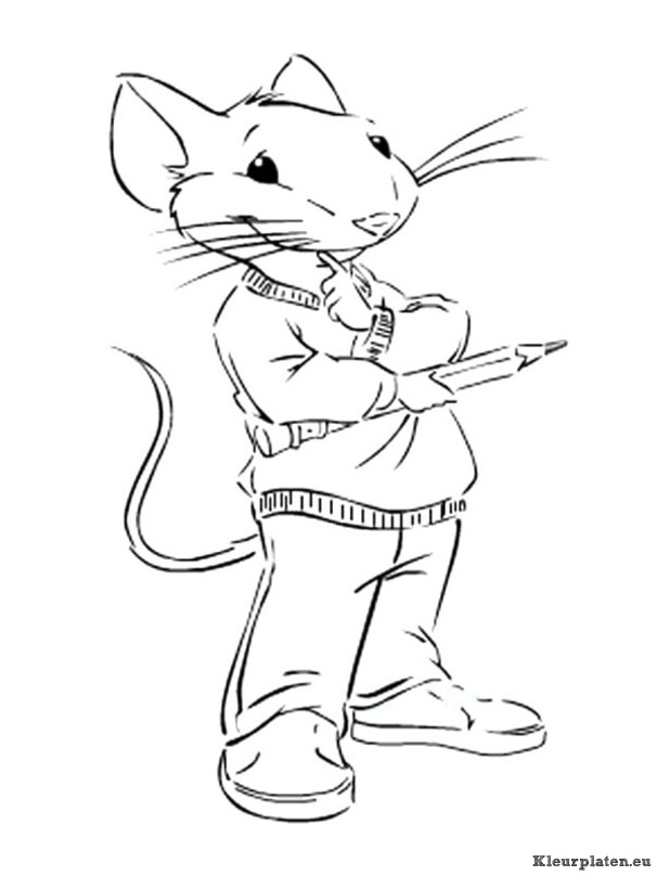 Stuart little kleurplaat