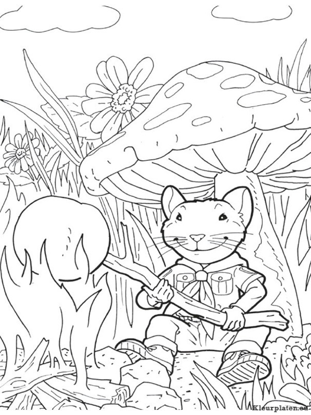 Stuart little kleurplaten