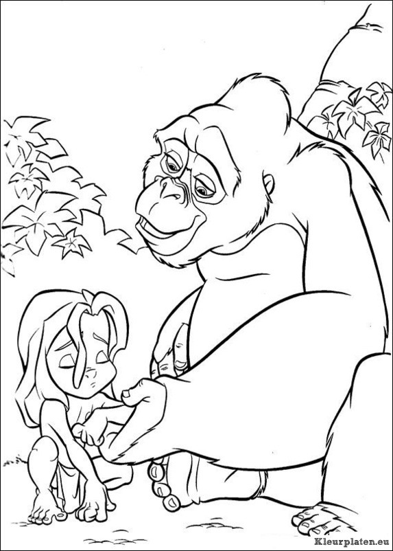 Tarzan kleurplaten