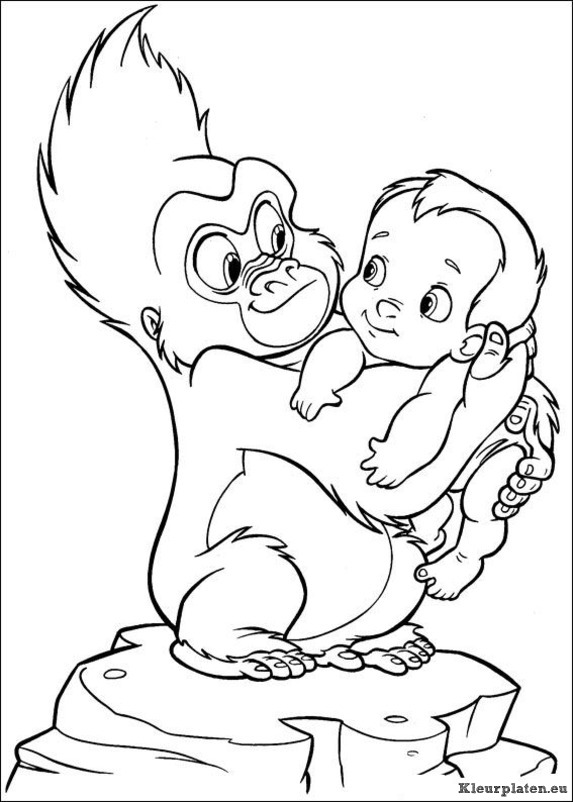 Tarzan kleurplaten
