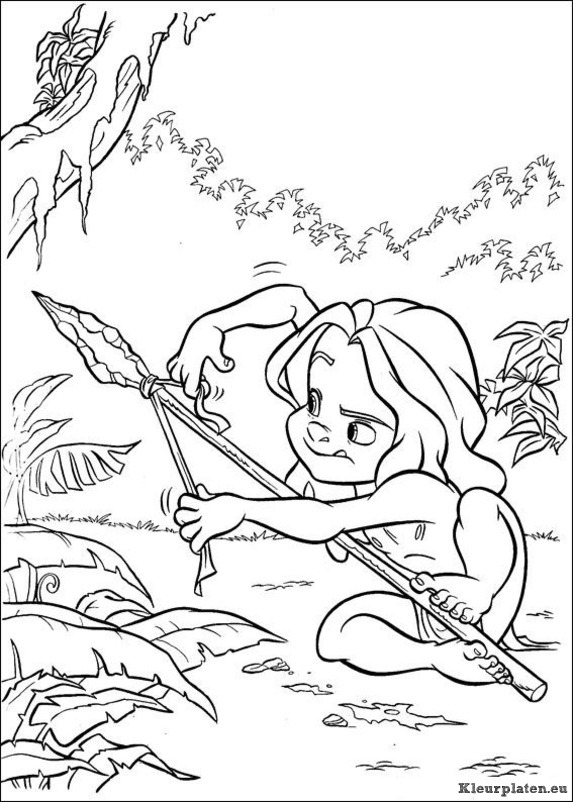 Tarzan kleurplaten