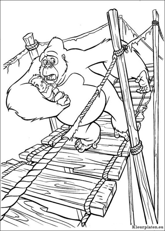 Tarzan kleurplaten