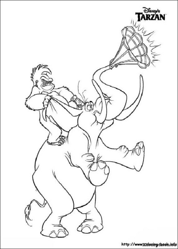 Tarzan kleurplaten