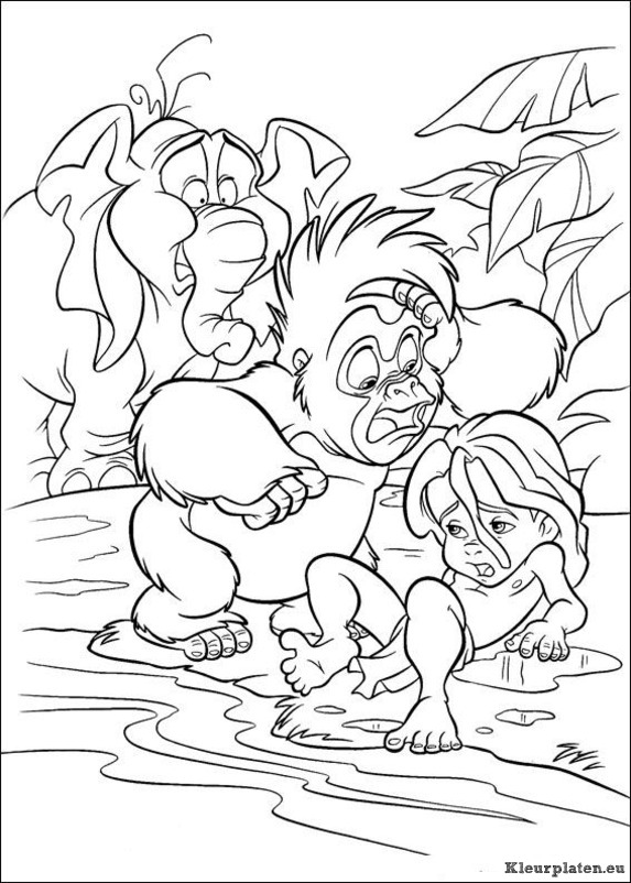 Tarzan kleurplaten