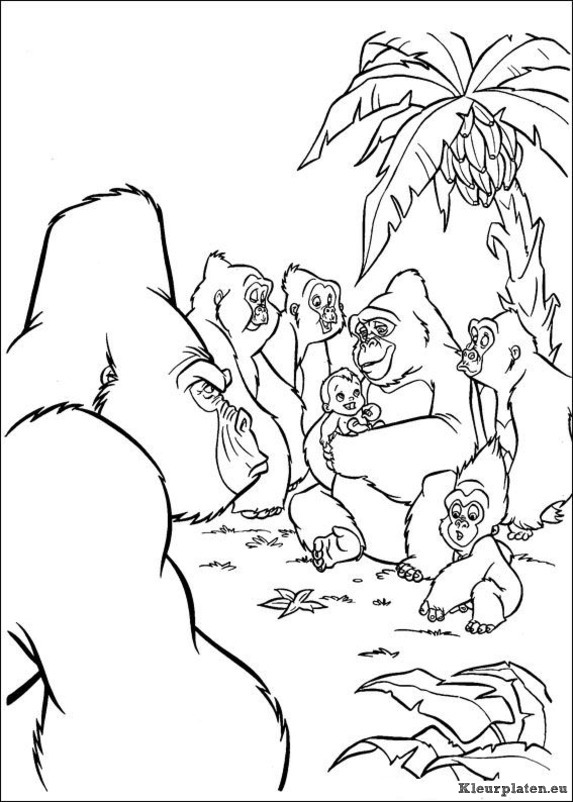 Tarzan kleurplaten