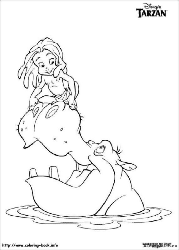 Tarzan kleurplaten