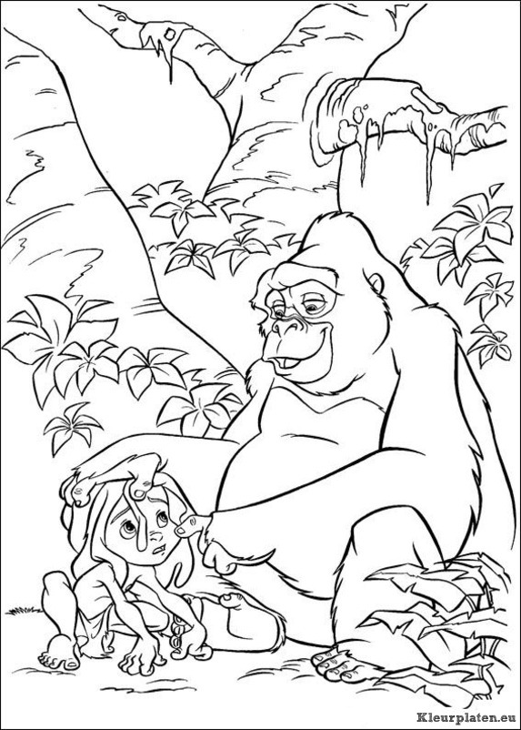 Tarzan kleurplaten