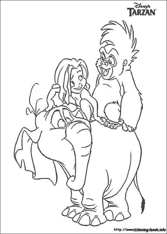 Tarzan kleurplaten