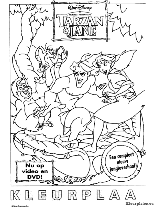 Tarzan kleurplaten