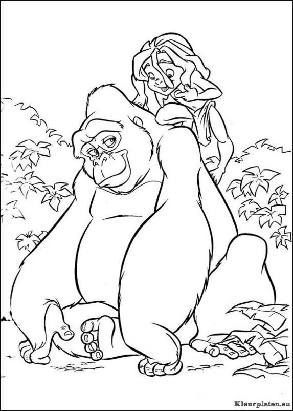 Tarzan kleurplaten