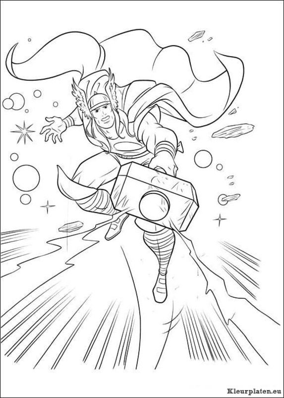 Thor kleurplaten