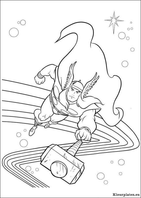 Thor kleurplaten