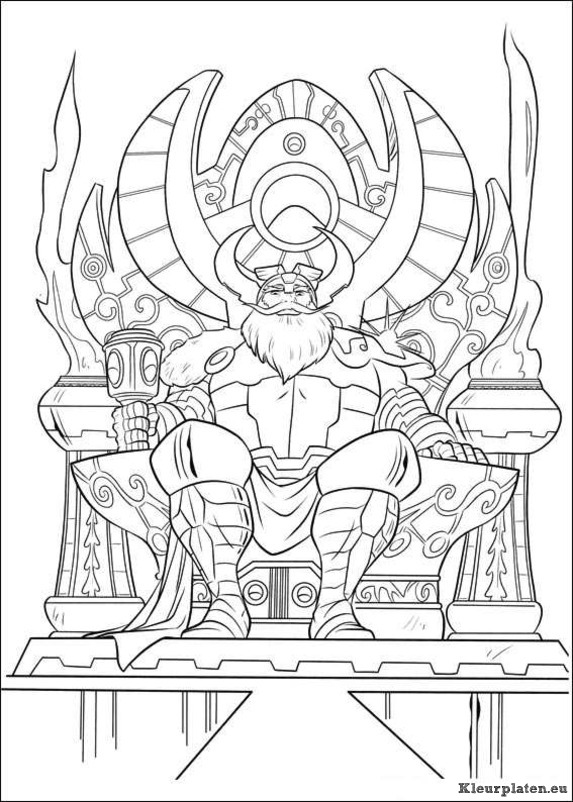 Thor kleurplaten